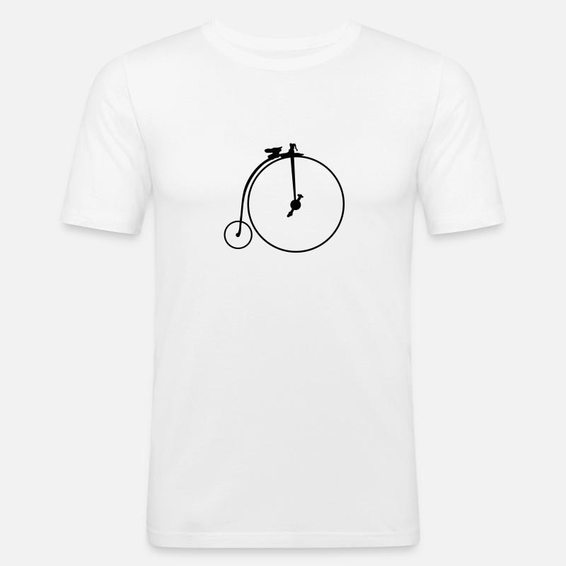 bicycle_1868_g1 - Men's Slim Fit T-Shirt - white