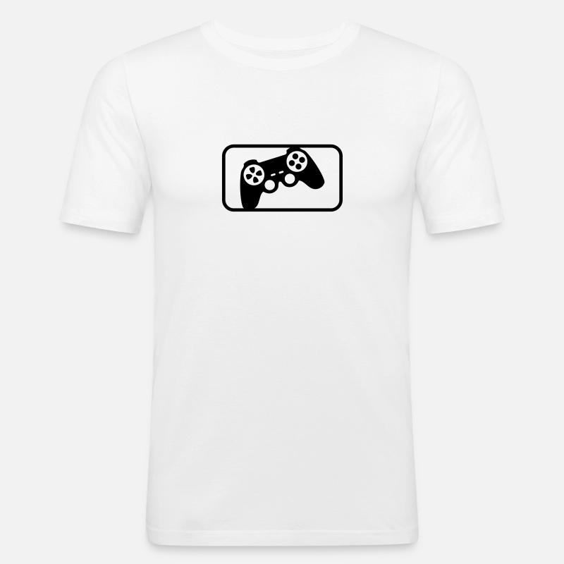 Controller Sport - Männer Slim Fit T-Shirt - Weiß