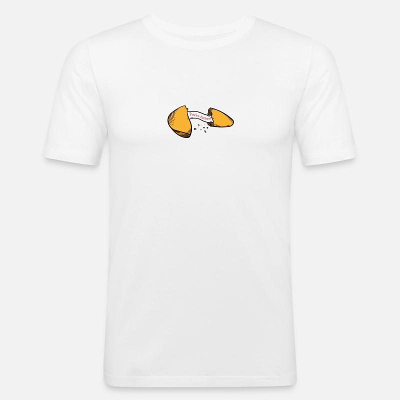 Unglück - Männer Slim Fit T-Shirt - Weiß