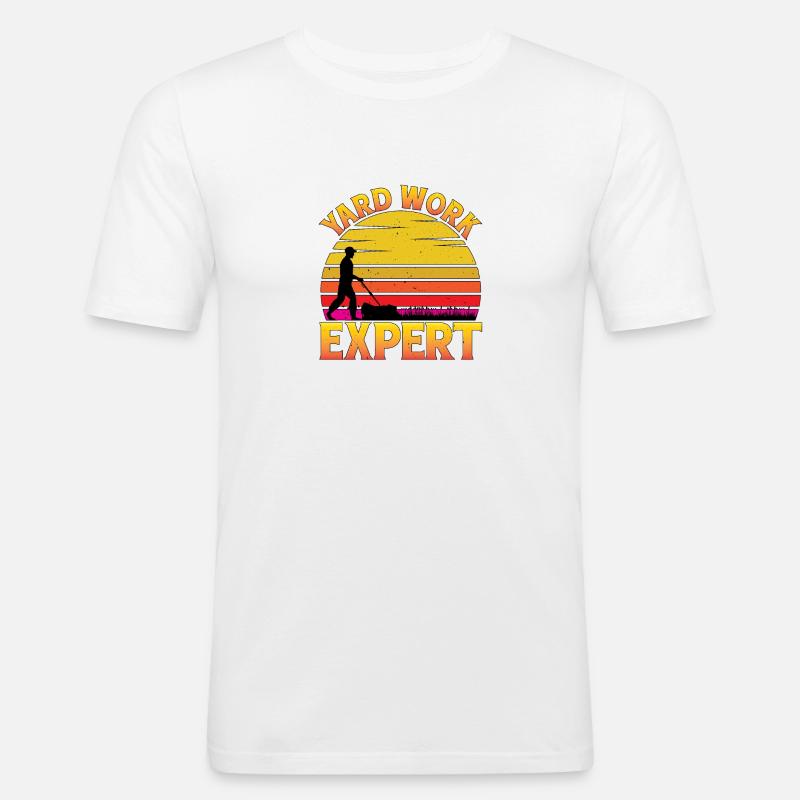 Yard Work Expert 21 - Männer Slim Fit T-Shirt - Weiß