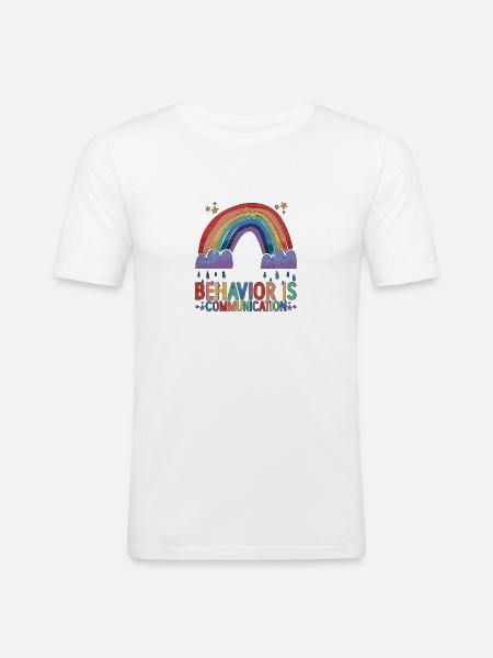Behavior Is Communication 23 - Men's Slim Fit T-Shirt - white