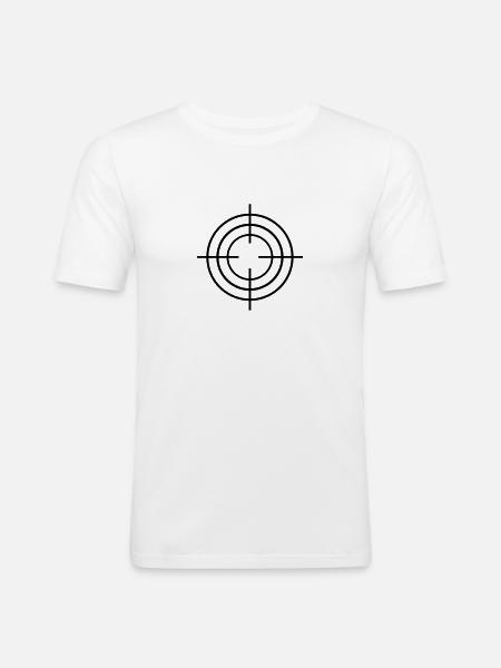 Réticule - T-shirt près du corps Homme - blanc