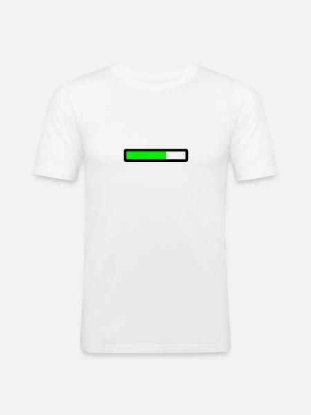 loading - T-shirt près du corps Homme - blanc
