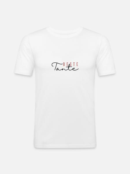 CBDD9237 93BD 492B 9F85 D9E36F2174F5 - Männer Slim Fit T-Shirt - Weiß