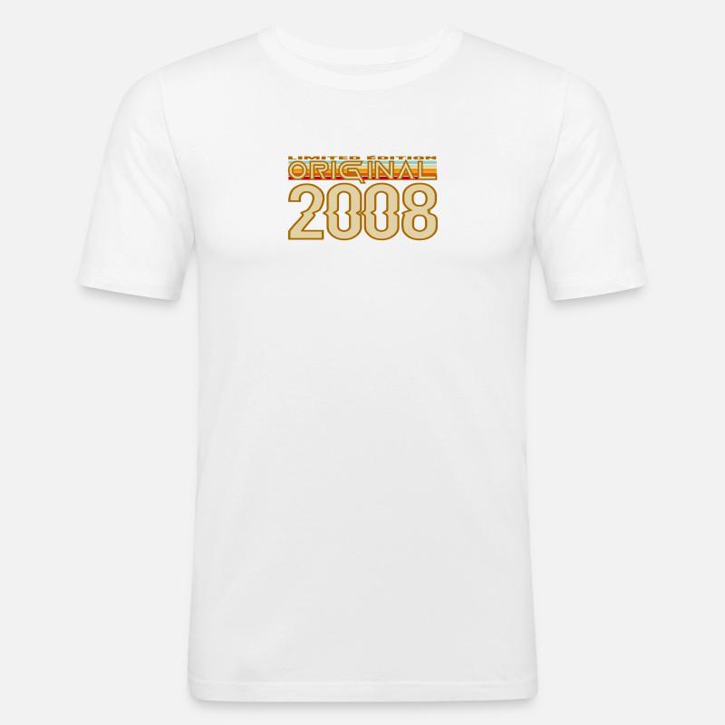 Originale Retro-Edition von 2008 - Männer Slim Fit T-Shirt - Weiß