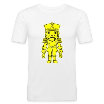 Nutcracker Christmas - Men's Slim Fit T-Shirt - white - Front - Nik (191cm)