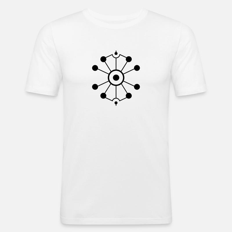 Molecule - Men's Slim Fit T-Shirt - white