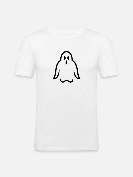 Ghost - Men's Slim Fit T-Shirt - white