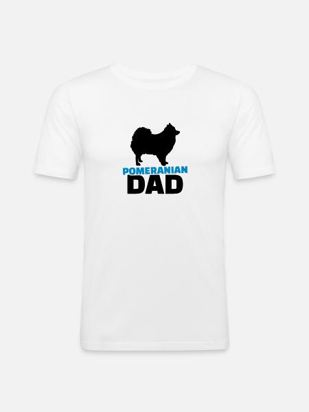 Spitz - Männer Slim Fit T-Shirt - Weiß