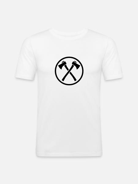 Ax - Men's Slim Fit T-Shirt - white