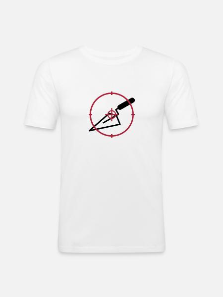 fliselægger / byggeri / tiler / murer - Herre Slim Fit T-Shirt - hvid