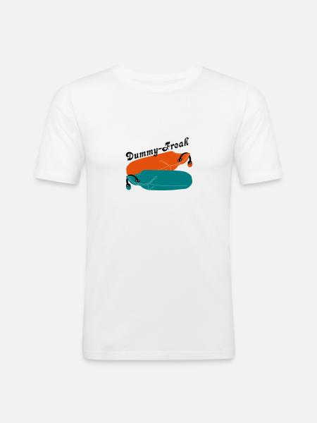 Dummy freak - Men's Slim Fit T-Shirt - white