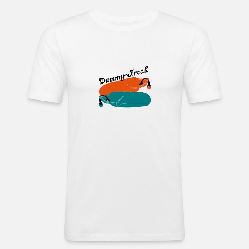 Dummy Freak - Männer Slim Fit T-Shirt - Weiß
