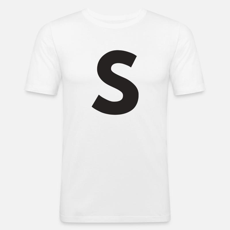 S - T-shirt près du corps Homme - blanc
