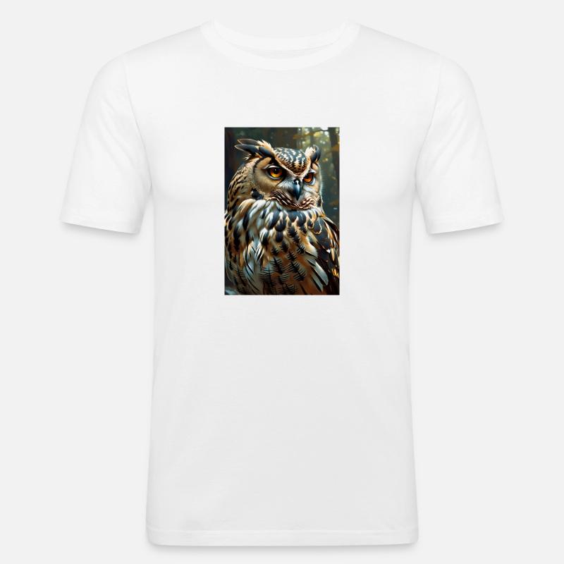 Wächter des Waldes - Männer Slim Fit T-Shirt - Weiß
