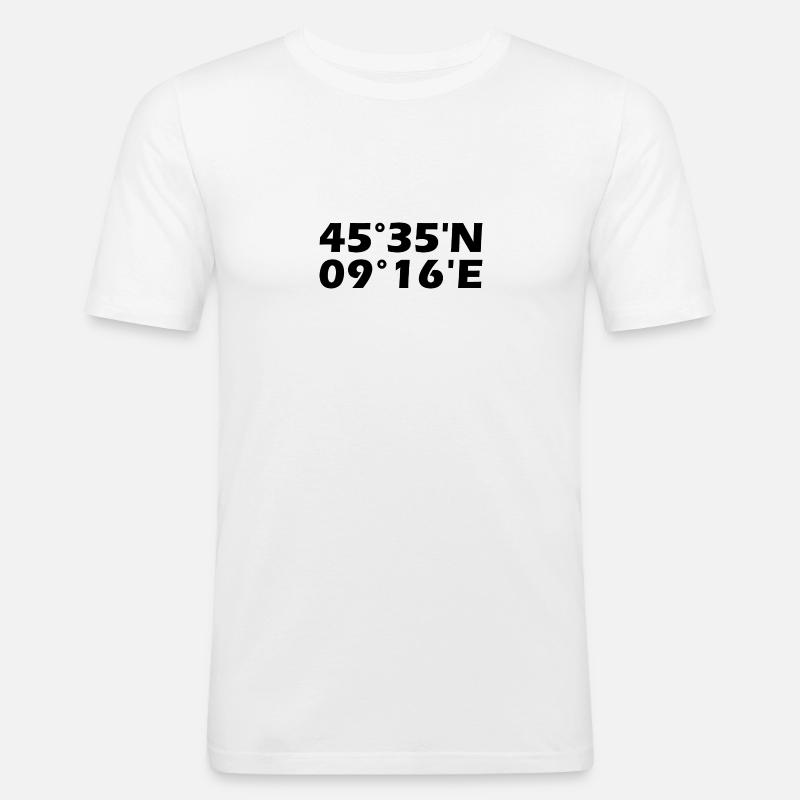 Monza Coordinates - Men's Slim Fit T-Shirt - white