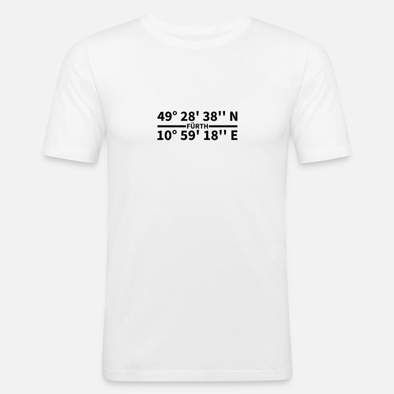 Fürth coordinates - Men's Slim Fit T-Shirt - white