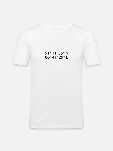 Neuss coordinates - Men's Slim Fit T-Shirt - white