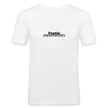 Pantin Coordinates - Men's Slim Fit T-Shirt - white - Front - Nik (191cm)