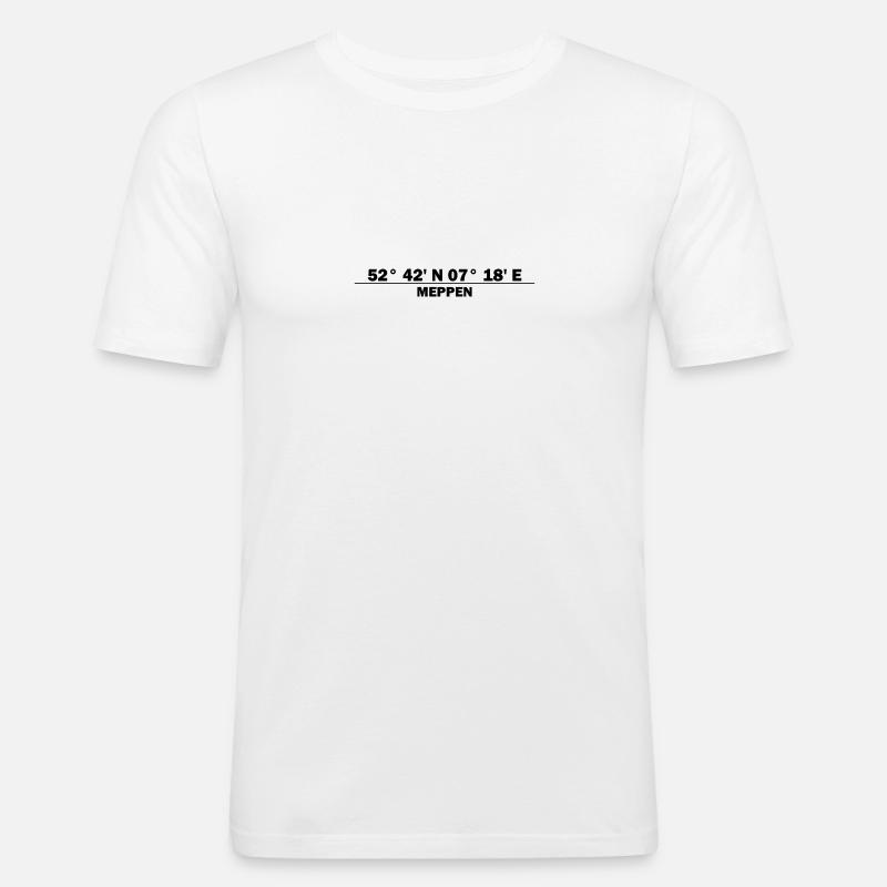 Meppen Coordinates - Men's Slim Fit T-Shirt - white
