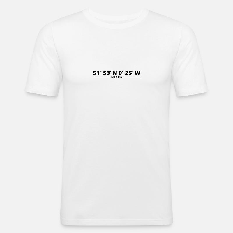Luton Coordinates - Men's Slim Fit T-Shirt - white
