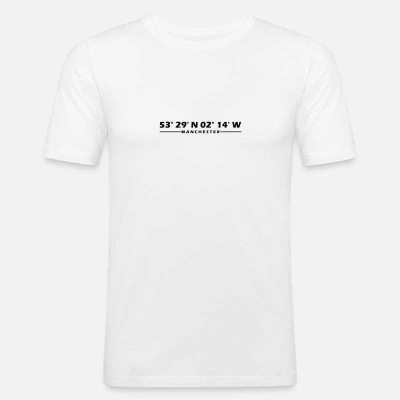 Manchester Coordinates - Men's Slim Fit T-Shirt - white