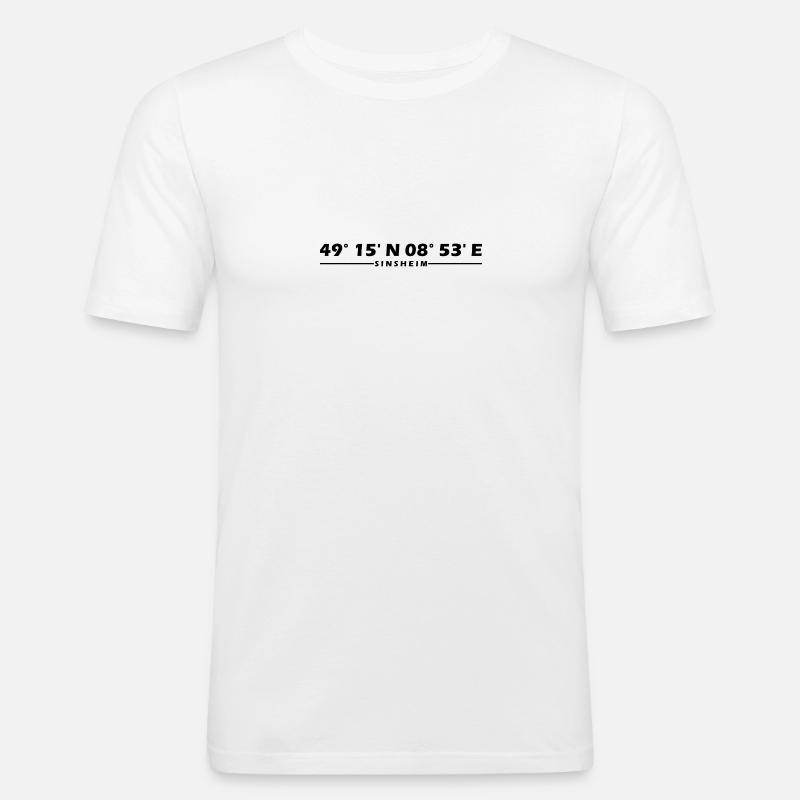 Sinsheim coordinates - Men's Slim Fit T-Shirt - white