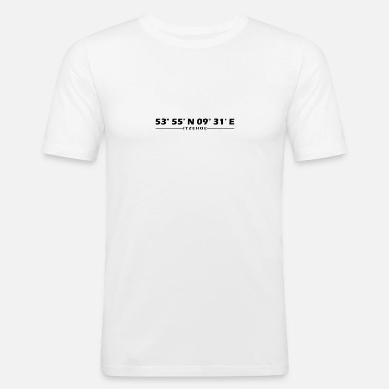 Itzehoe Coordinates - Men's Slim Fit T-Shirt - white