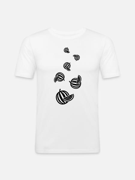 Melon fruit - Men's Slim Fit T-Shirt - white