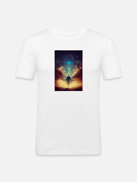übernatürliche Kräfte - Männer Slim Fit T-Shirt - Weiß