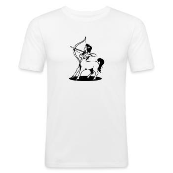 Sagittarius horoscope Centaur girl Amazon - Men's Slim Fit T-Shirt - white - Front - Nik (191cm)