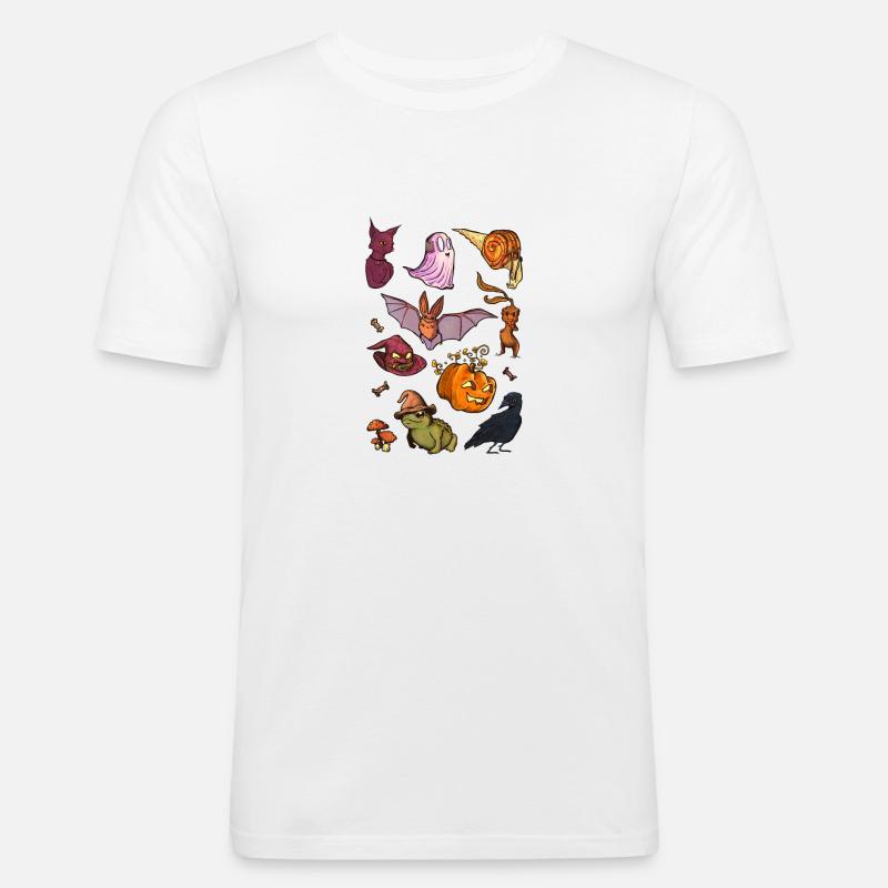 Süßes oder Saures - Männer Slim Fit T-Shirt - Weiß