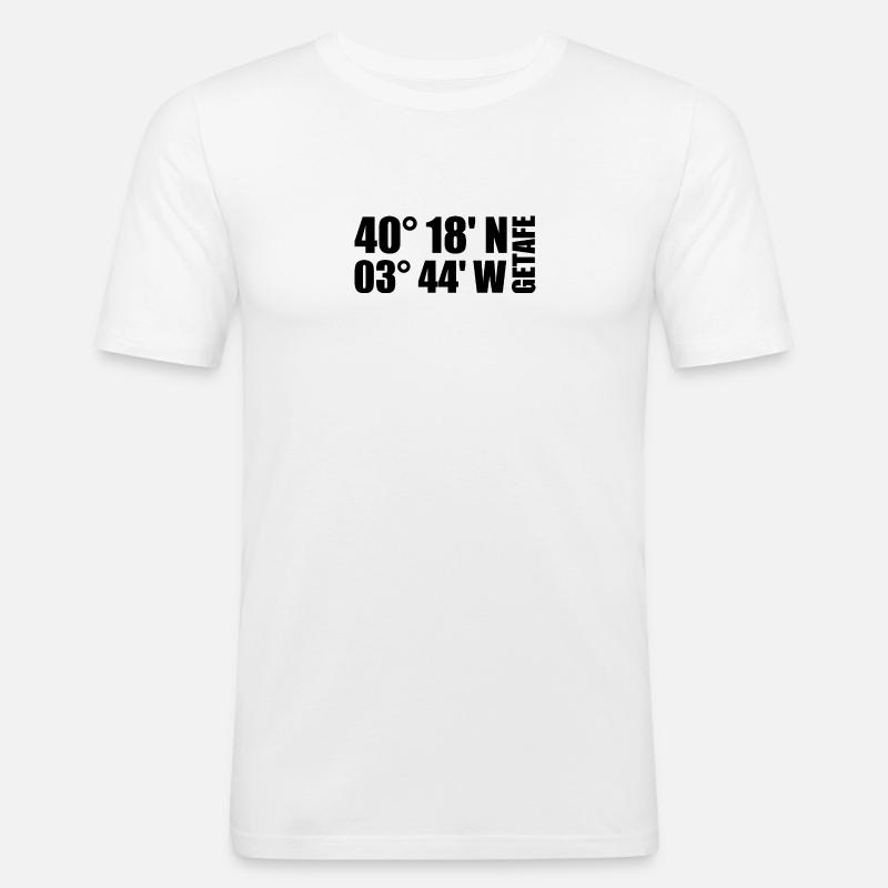 Getafe coordinates - Men's Slim Fit T-Shirt - white