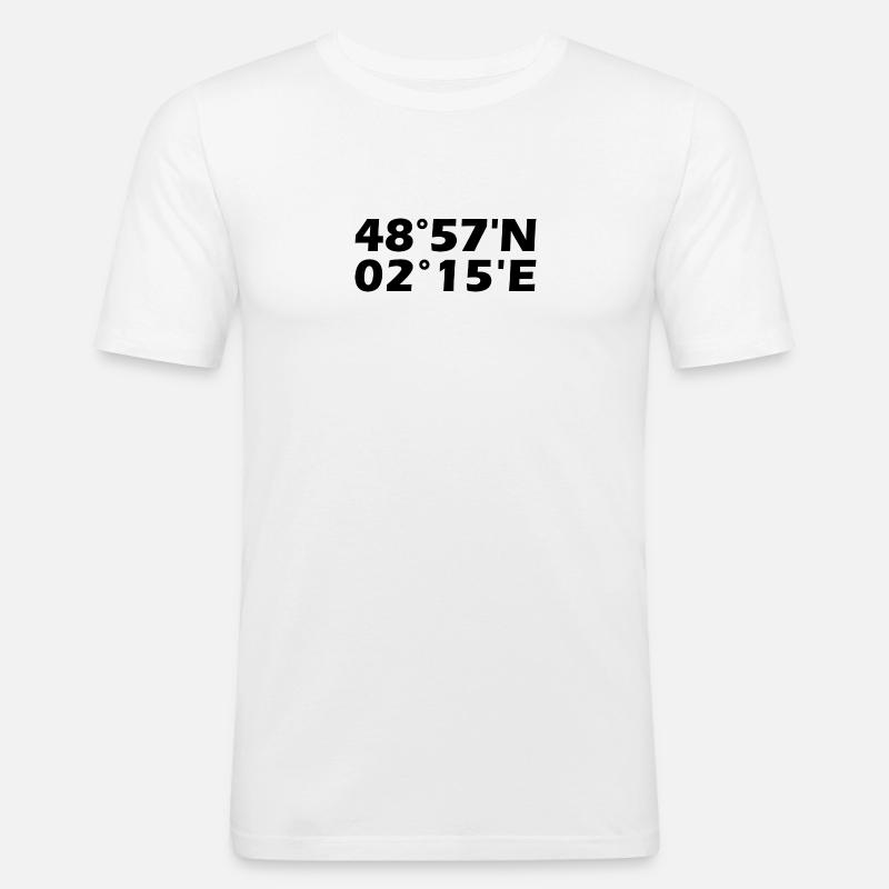 Argenteuil Coordinates - Men's Slim Fit T-Shirt - white