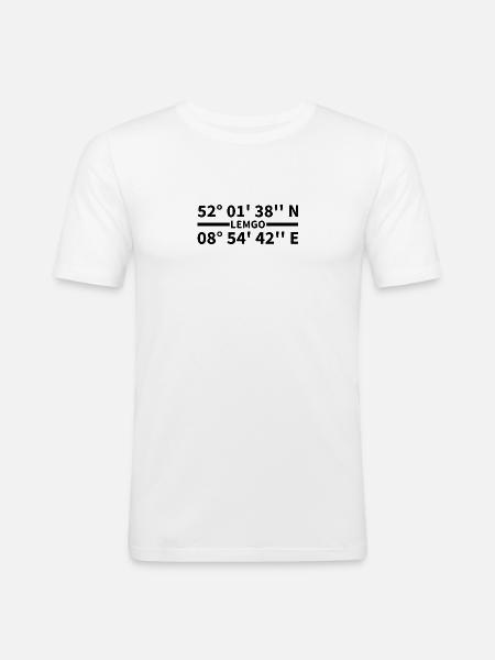 Lemgo coordinates - Men's Slim Fit T-Shirt - white
