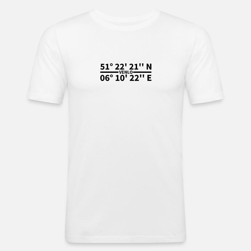 Venlo coordinates - Men's Slim Fit T-Shirt - white