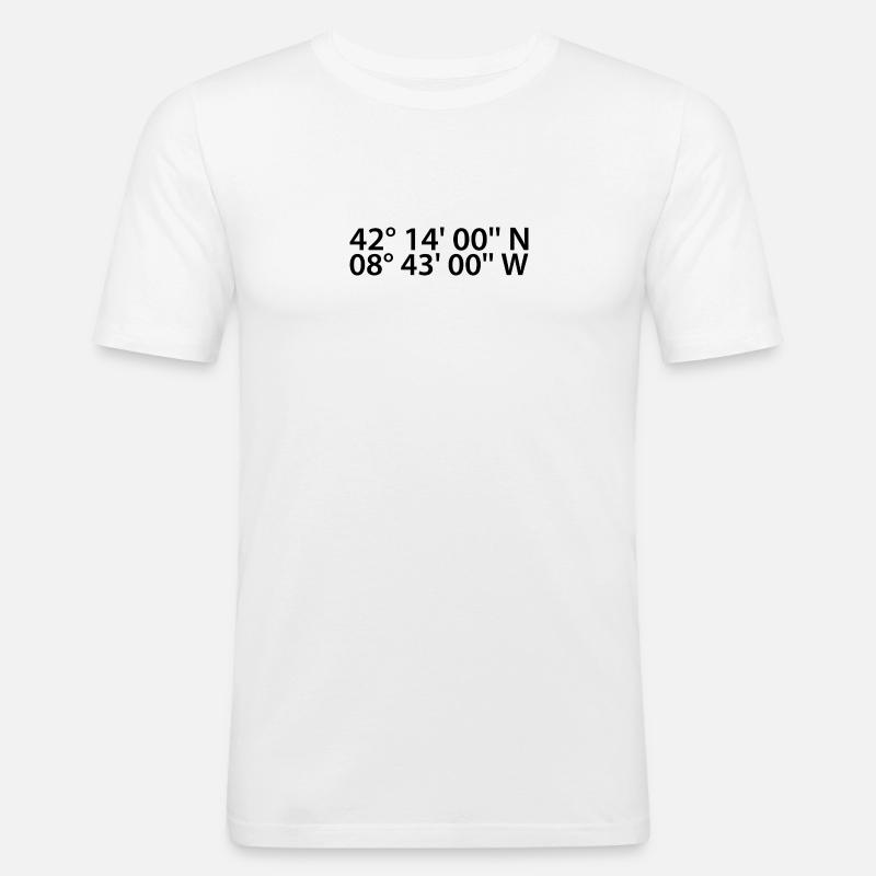 Vigo Coordinates - Men's Slim Fit T-Shirt - white