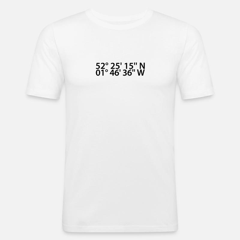 Solihull coordinates - Men's Slim Fit T-Shirt - white