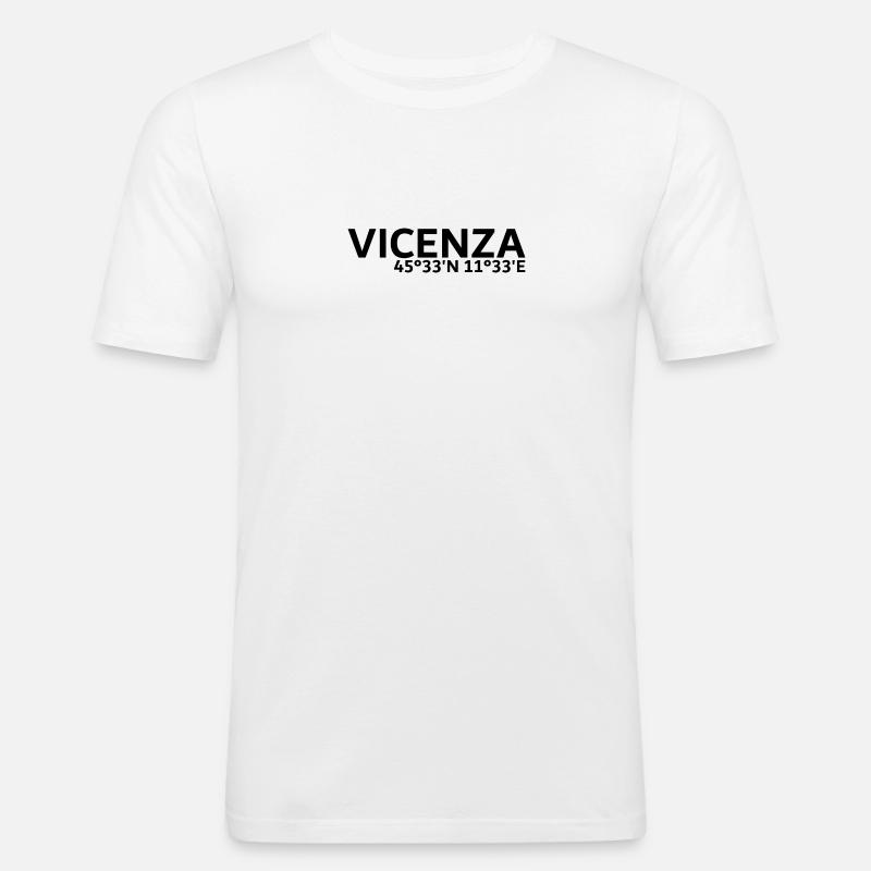 Vicenza coordinates - Men's Slim Fit T-Shirt - white