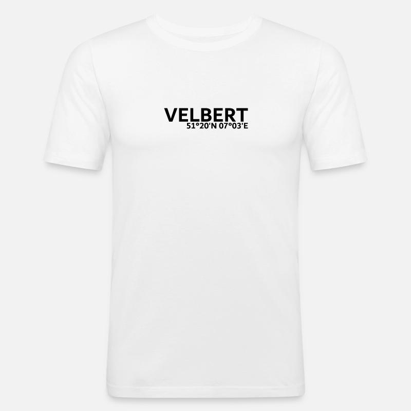 Velbert coordinates - Men's Slim Fit T-Shirt - white