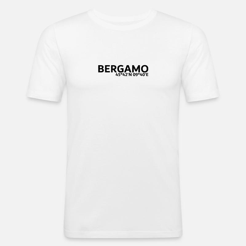 Bergamo coordinates - Men's Slim Fit T-Shirt - white