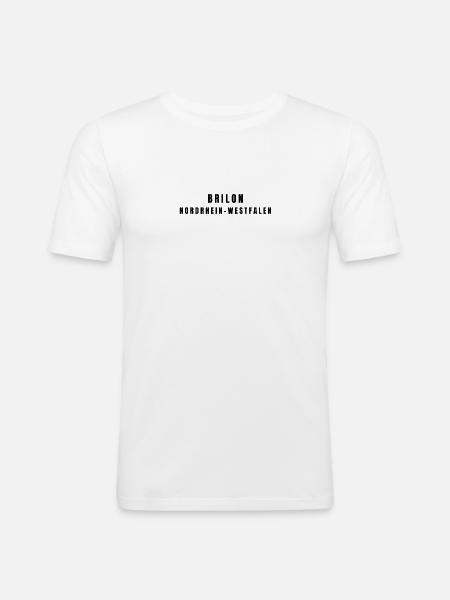 Brilon, North Rhine-Westphalia - Men's Slim Fit T-Shirt - white