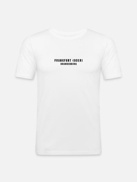 Frankfurt (Oder) Brandenburg - Men's Slim Fit T-Shirt - white