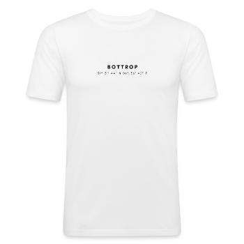 Coordonnées de Bottrop - T-shirt près du corps Homme - blanc - Devant - Nik (191cm)