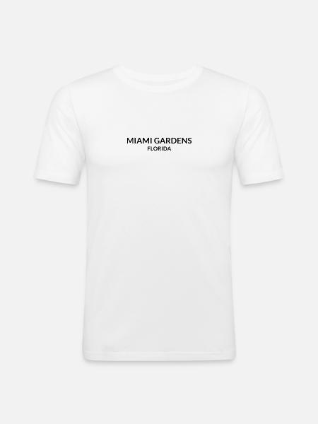 Miami Gardens, Florida, USA - Men's Slim Fit T-Shirt - white