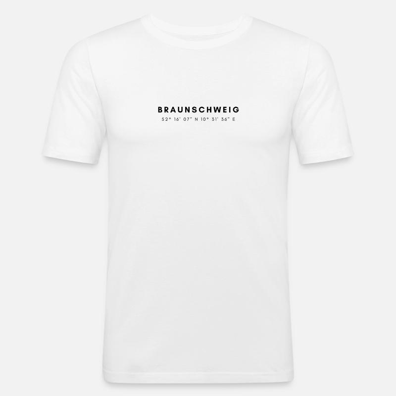 Brunswick coordinates - Men's Slim Fit T-Shirt - white