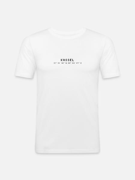 Kassel coordinates - Men's Slim Fit T-Shirt - white