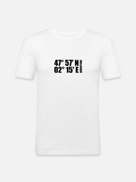 Argenteuil Coordinates - Men's Slim Fit T-Shirt - white