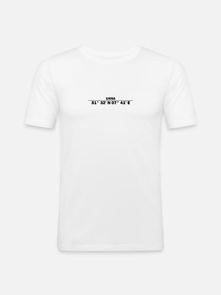 Unna coordinates - Men's Slim Fit T-Shirt - white