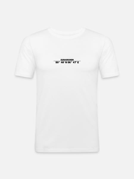 Euskirchen coordinates - Men's Slim Fit T-Shirt - white